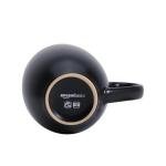 Amazon Basics 12-pack Matte Black Ceramic Coffee Mug, 16 ounces, Microwave-Safe, Stoneware, Commercial-grade