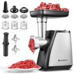AAOBOSI Meat Grinder Electric, [2800W Max] Meat Grinder, Cheese Grater, Sausage Maker & Kibbe Kit for Home Use