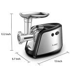 AAOBOSI Meat Grinder Electric, [2800W Max] Meat Grinder, Cheese Grater, Sausage Maker & Kibbe Kit for Home Use