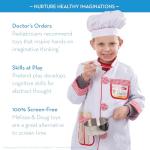 Melissa & Doug Stainless Steel Pots & Pans, 8 Piece Play Kitchen Set, Premium Play Kitchen Accessories & Cooking Utensils, Preschool Toys for Kids 3+