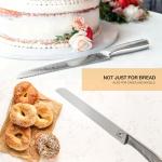 imarku Bread Knife 10 Inch: German High Carbon Stainless Steel Professional Grade Serrated Bread Knife, Razor Sharp Edge Cake Knife for Homemade Bread/Bagels/Cake