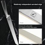 imarku Bread Knife 10 Inch: German High Carbon Stainless Steel Professional Grade Serrated Bread Knife, Razor Sharp Edge Cake Knife for Homemade Bread/Bagels/Cake