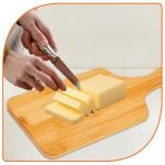 Benhurb 12 Pcs Bamboo Cutting Board Bulk 11x5 Inch Charcuterie Boards with Handle Wood Engraving Serving Board Kitchen Chopping Boards Crafts for Pizza, Bread, Cheese, Charcuterie, Fruit, Vegetables