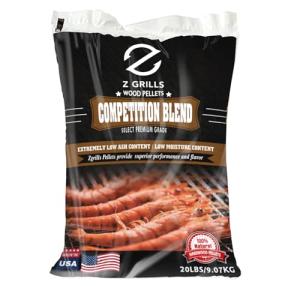 Z GRILLS Wood Pellets for Smoker Grill, 100% All-Natural Hardwood Competition Pellet, 20lbs