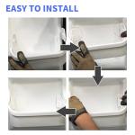 UPGRADED 2 PACK 240351601 Refrigerator Freezer Door Bin Compatible with Frigidaire Kenmore Door Shelf Replace 240351600, 240351607
