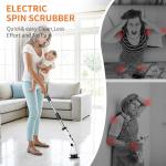 Electric Spin Scrubber, Power Electric Scrubber for Cleaning, Shower Cordless Cleaning Brush with 6 Adjustable Angles,8 Brush Heads, 3 Speed Mode, Electric Cleaning Brush for Bathroom/Tub/Floor/Tile