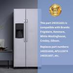 UPGRADED 2 PACK 240351601 Refrigerator Freezer Door Bin Compatible with Frigidaire Kenmore Door Shelf Replace 240351600, 240351607