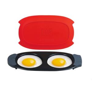 MKYSAIL Quick-Heat Microwave Egg Cooker|Poacher|fryer,Multi-use microwave egg maker for Breakfast Sandwiches,Dishwasher-Safe,Save Time,Portable for Home,Travel,Gifts(red)
