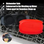 MKYSAIL Quick-Heat Microwave Egg Cooker|Poacher|fryer,Multi-use microwave egg maker for Breakfast Sandwiches,Dishwasher-Safe,Save Time,Portable for Home,Travel,Gifts(red)