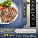 Kourice Warming Mat for Food, Food Warmer with 4 Level Adjustable Temperature, Full Surface Heating, Rollable & Portable Food Warming Mat，Electric Warming Tray for Buffets Party and Home Daily Use