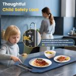 Kourice Warming Mat for Food, Food Warmer with 4 Level Adjustable Temperature, Full Surface Heating, Rollable & Portable Food Warming Mat，Electric Warming Tray for Buffets Party and Home Daily Use