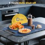 Kourice Warming Mat for Food, Food Warmer with 4 Level Adjustable Temperature, Full Surface Heating, Rollable & Portable Food Warming Mat，Electric Warming Tray for Buffets Party and Home Daily Use