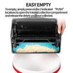 Yocada Carpet Sweeper Cleaner for Home Office Low&Undercoat Carpets Rugs Pet Hair Dust Scraps Paper Small Rubbish Cleaning with a Brush Blue