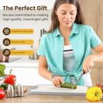 LOOHOI Stainless Steel Cutting Boards for Kitchen,Double Side Food Grade Chopping Board,Stainless Steel and Wheat Straw PP,Dishwasher Safe Large Board for Meat/Vegetable,16 * 12 Inch