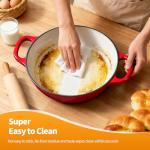 ONKO Sourdough Bread Dutch Oven, 6QT Dutch Oven for Sourdough Bread Baking, Enameled Cast Iron Bread Dome, Round Ceramic Dutch Ovens Pot with Lid for Homemade