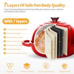 ONKO Sourdough Bread Dutch Oven, 6QT Dutch Oven for Sourdough Bread Baking, Enameled Cast Iron Bread Dome, Round Ceramic Dutch Ovens Pot with Lid for Homemade