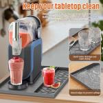 Silicone Mat for Ninja Slushie Machine&Ninja Creami- Removable 22.5"*15"*0.7" Countertop Protector Mat,Concave Convex Design, Leak-Proof and Slip-Resistant ice Gream Maker&Slushie Machine Accessories