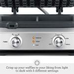 Breville Smart Waffle Maker BWM604BSS, 4 Slice
