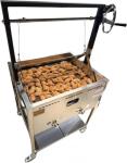 12 Gallon Deep Fryer Cart with Basket Lift | Portable 4 Wheel Large Batch Fryer | Stainless Steel | Outdoor Propane Frying Cart for Turkey, Fish, and More | Commercial & Backyard Use | Patent Pending