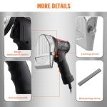 VEVOR Electric Shawarma Knife, 80W Professional Turkish Kebab Knife, Commercial Stainless Steel Gyro Cutter, Doner Kebab Meat Slicer with 2 Blades, Φ4/100mm Blade Diameter, 0-8mm Adjustable Thickness