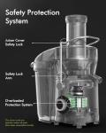 1300W Centrifugal Juicer, 3.2" Wide Chute, High-Yield Juice Extractor, Copper Motor, 3-Speed, Easy Clean, Non-BPA