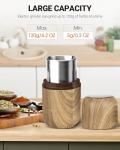 COOL KNIGHT Electric Herb Grinder [Large Capacity/High Rotating Speed]-Electric Grinder for Spices and Herbs (Wood grain 2)