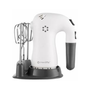 Max Life 5-Speed Electric Hand Mixer, White, With Beater Stand, Superior Power and Efficiency