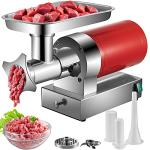 VEVOR, 661 Lbs/Hour1100 W Machine, 1.5 HP Electric Mincer with 2 Grinding Plates, Sausage Kit Set Meat Grinder Heavy Duty, Home Kitchen & Commercial Use Red, 1100 W
