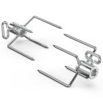Onlyfire 6002 Rotisserie Meat Forks(1-Pair) for Grills-Fits 1/2-Inch hexagon & 3/8-Inch and 5/16-Inch square Spit Rods