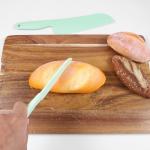 LIQWEI 2pcs Lettuce Knife, 11-Inch and 8-Inch Nylon Knives, Plastic Lettuce Knife to Prevent Browning, Dishwasher Safe Kitchen Utensils, Perfect for Vegetables, Fruits, Bread, Cake, and Salad