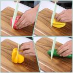 LIQWEI 2pcs Lettuce Knife, 11-Inch and 8-Inch Nylon Knives, Plastic Lettuce Knife to Prevent Browning, Dishwasher Safe Kitchen Utensils, Perfect for Vegetables, Fruits, Bread, Cake, and Salad