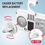 ThermoPro Refrigerator Thermometer with Large Backlit LCD Display, Waterproof Freezer Fridge Thermometer 2 Pack with Max/Min Record, Easy Battery Replacement, Magnetic & Stand Options for Room, Cooler