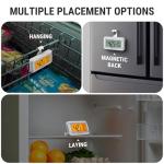 ThermoPro Refrigerator Thermometer with Large Backlit LCD Display, Waterproof Freezer Fridge Thermometer 2 Pack with Max/Min Record, Easy Battery Replacement, Magnetic & Stand Options for Room, Cooler