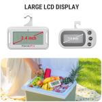 ThermoPro Refrigerator Thermometer with Large Backlit LCD Display, Waterproof Freezer Fridge Thermometer 2 Pack with Max/Min Record, Easy Battery Replacement, Magnetic & Stand Options for Room, Cooler