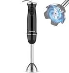 Blackcow Immersion Blender Handheld,500W Electric Hand Blender,Electric Hand Mixer with 12-Speed&Turbo,Extra Quiet Hand Blender for kitchen,Smoothie,Soup,Baby Food,Puree.Black