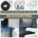 Food Processor and Blender Combo, 88 oz Food Chopper for Meat, Vegetable and Dough, 70 oz 700W Glass Jar Blender with 2 Speeds and Pulse for Smoothie, Nutrient Extractions, and More