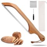 Arvion Bread Knife for Homemade Bread, 16" Sourdough Bread Knife, Bow Saw Cutter for Bagels & Baguettes, Gift for Baker