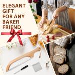 Arvion Bread Knife for Homemade Bread, 16" Sourdough Bread Knife, Bow Saw Cutter for Bagels & Baguettes, Gift for Baker