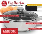 ExcelSteel 6-Cup Stainless Steel Egg Poacher