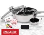 ExcelSteel 6-Cup Stainless Steel Egg Poacher
