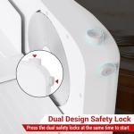 Foldable Meat Slicer, 150W Electric Meat Slicer with 6.7" Removable Stainless Steel Blade & Tray | 0-15mm Adjustable Thickness | Dual Safety Lock, Food Slicer for Frozen Meat Jerky