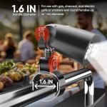 RVZHI Barbecue Grill Light, 360°Rotation for BBQ with 10 Super Bright LED Lights- Heat Resistant,100lm LED BBQ Light for Gas/Charcoal/Electric Grill-Battery Included-Gift for Thanksgiving/Xmas