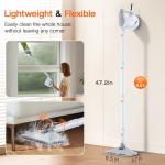ScrubWiz 10-in-1 Steam Cleaner, Steam Mop & Detachable Handheld Steam Cleaner with 320ml Water Tank, 10s Fast Heating, Portable Steamer for Kitchen, Floor, Tiles, Window, BBQ Grill, Car, Bright White