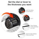 Mandoline Slicer for Kitchen, Adjustable mandoline food slicer， Stainless Steel vegetable slicer with Cut-Resistant Gloves