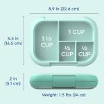 Bentgo Chill Kids Leak-Proof Lunch Box - 4-Compartment Bento Box with Built-In Ice Pack, 3.3 Cup Capacity, PFAS & BPA-Free, Microwave & Dishwasher Safe, Ideal Size for Ages 3 to 7 (Aqua)