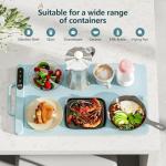 Warming Mat for Food, Food Warmer Mat for Countertop, Electric Warming Tray with 6 Level Temperature and 6 Hours Timer, Roll Up Buffet Hot Plates Heat Pad, Portable Food Warmer for Parties Home Travel