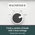 4-Quart Slow Cooker with Casserole Manual Warm Setting - Perfect Crock Pot for Family Dinners, Dishwasher Safe Crock,Versatile Cookware for Large Families or Entertaining