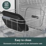 4-Quart Slow Cooker with Casserole Manual Warm Setting - Perfect Crock Pot for Family Dinners, Dishwasher Safe Crock,Versatile Cookware for Large Families or Entertaining