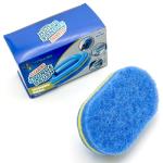 KOKSI Cleaning Brush for Bathroom Kitchen Bathtub Toilet Cleaner All Purpose Shower Sponge Scrubbing Brush with Ergonomic Handle