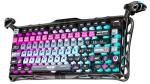 GravaStar Mercury V75 Pro HE Keyboard – 75% Layout Gaming Keyboard, Hall‑Effect Magnetic Switches, Only Wired, Hot‑Swappable, 8000 Hz Polling, Dual‑Zone RGB, Semi‑Aluminum Frame with Cyberpunk